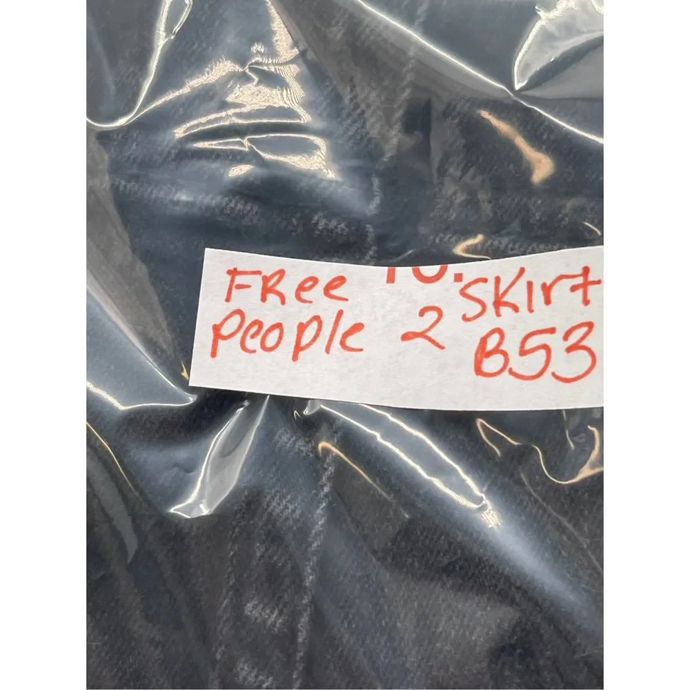 Free People Denim Skirt Women Size‎ 2 Black Mini